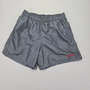 Speedo Swim Trunks Shorts Elastic Waist‎ Activewear Heather Gray Men's S